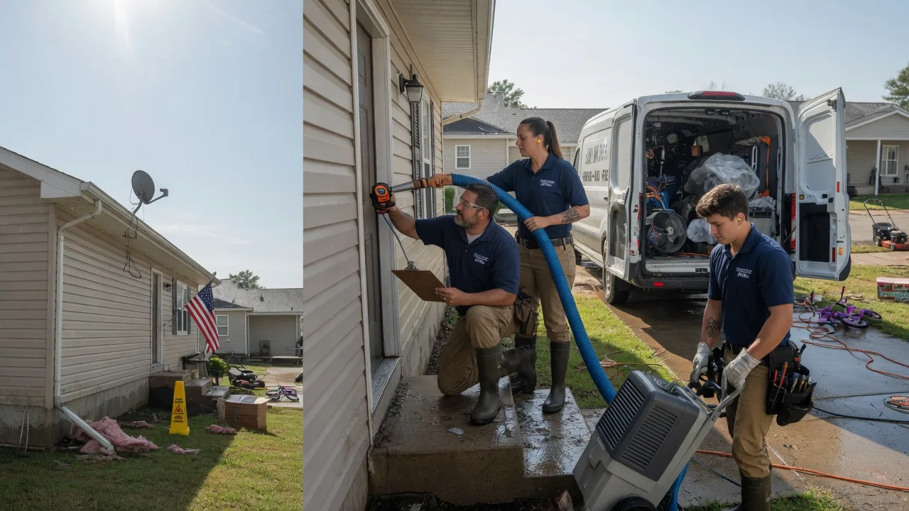 Ceiling Water Damage Restoration in Embarrass, WI near me